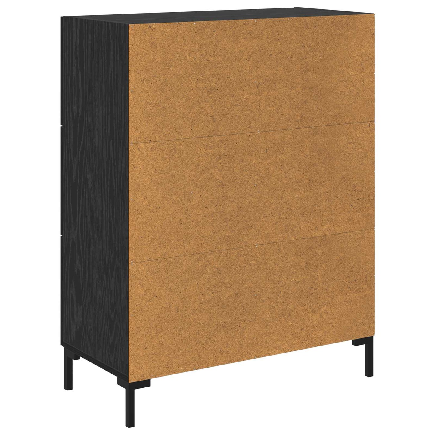 Servírovací Skříň Černý Dub 69.5 X 34 X 90 Cm Kompozitní Dřevo