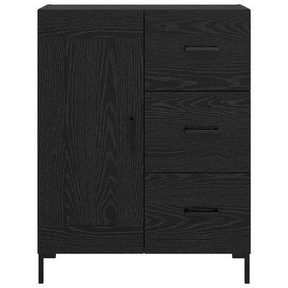 Servírovací Skříň Černý Dub 69.5 X 34 X 90 Cm Kompozitní Dřevo