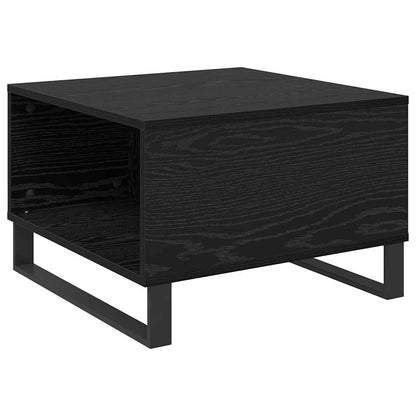 Konferenční Stolek Černý Dub 55 X 55 X 36,5 Cm Kompozitní Dřevo