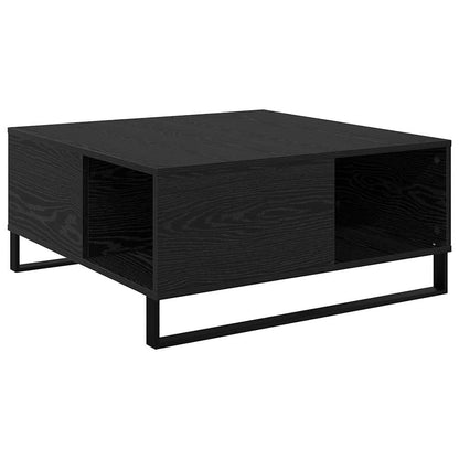 Konferenční Stolek Černý Dub 80 X 80 X 36,5 Cm Kompozitní Dřevo