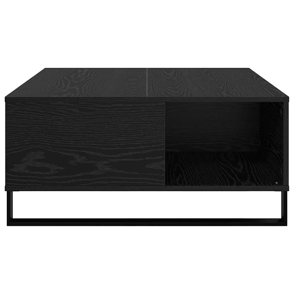 Konferenční Stolek Černý Dub 80 X 80 X 36,5 Cm Kompozitní Dřevo