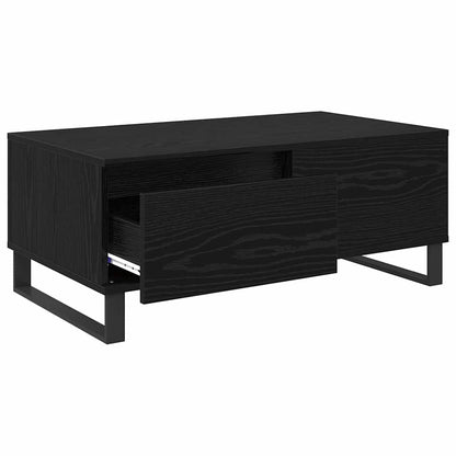 Konferenční Stolek Černý Dub 90 X 50 X 36,5 Cm Kompozitní Dřevo