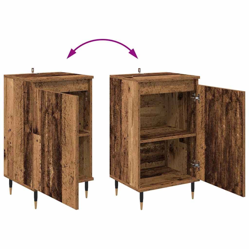 Servírovací Skříň 2 Pcs Staré Dřevo 40 X 35 X 70 Cm
