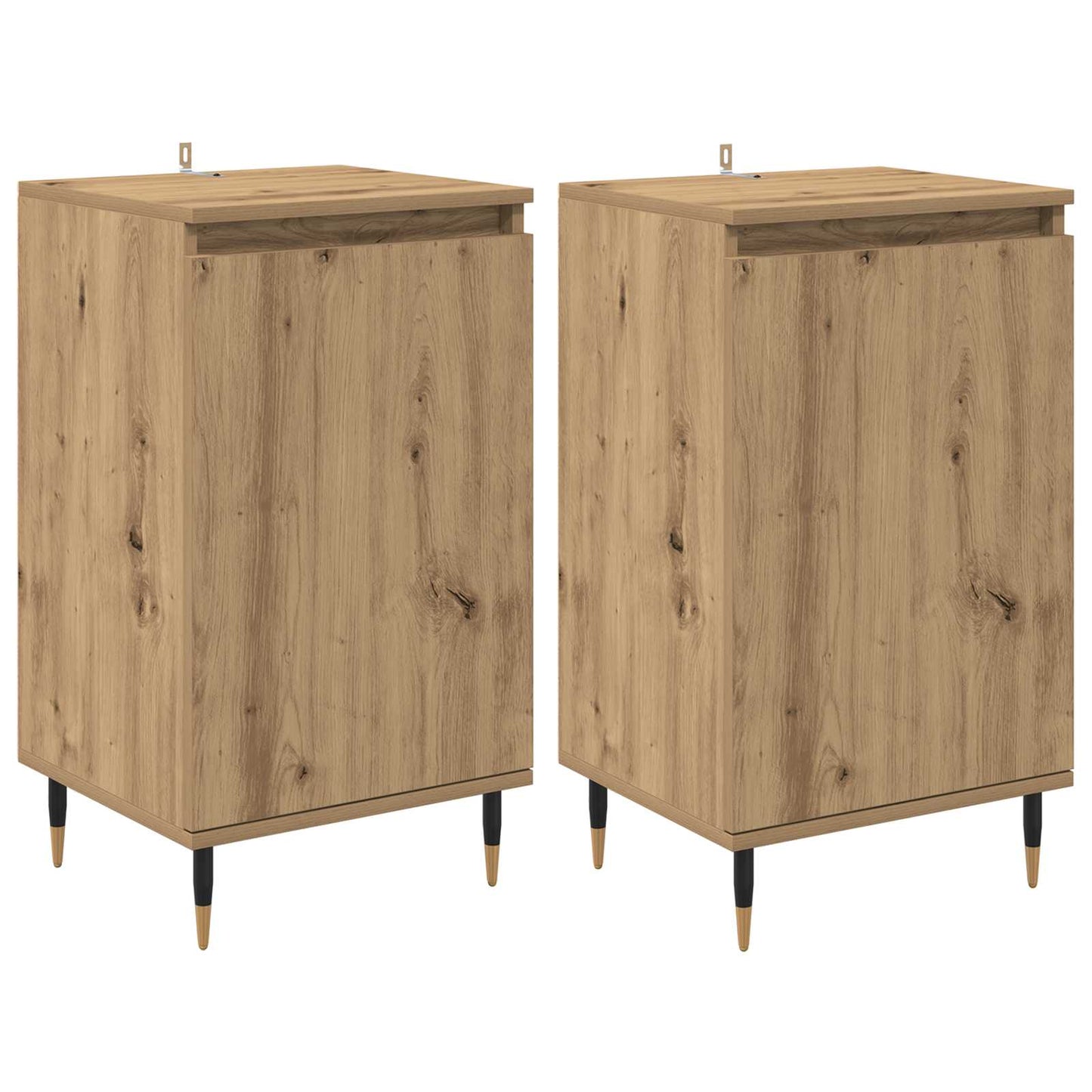 Servírovací Skříň 2 Pcs Artisanový Dub 40 X 35 X 70 Cm