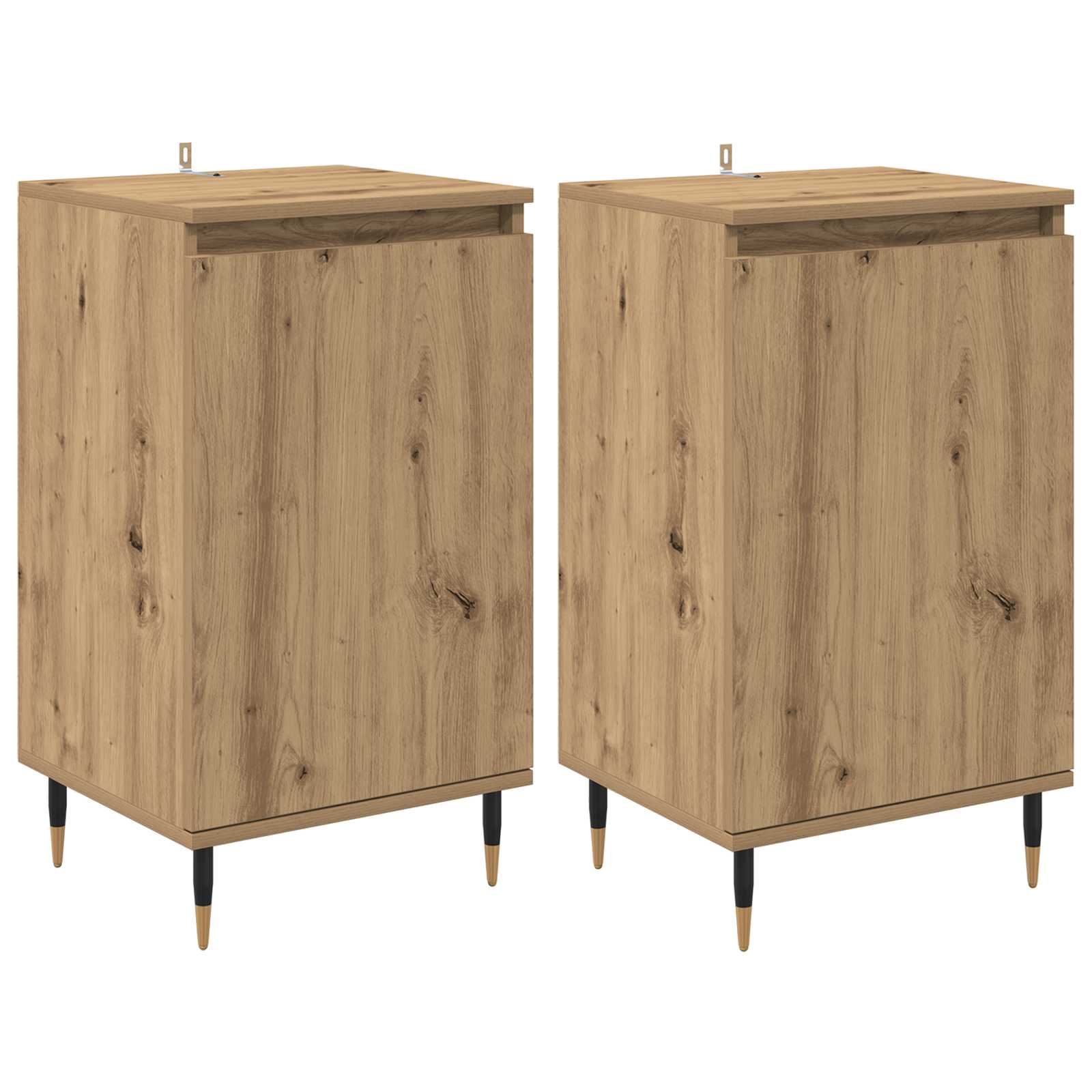 Servírovací Skříň 2 Pcs Artisanový Dub 40 X 35 X 70 Cm