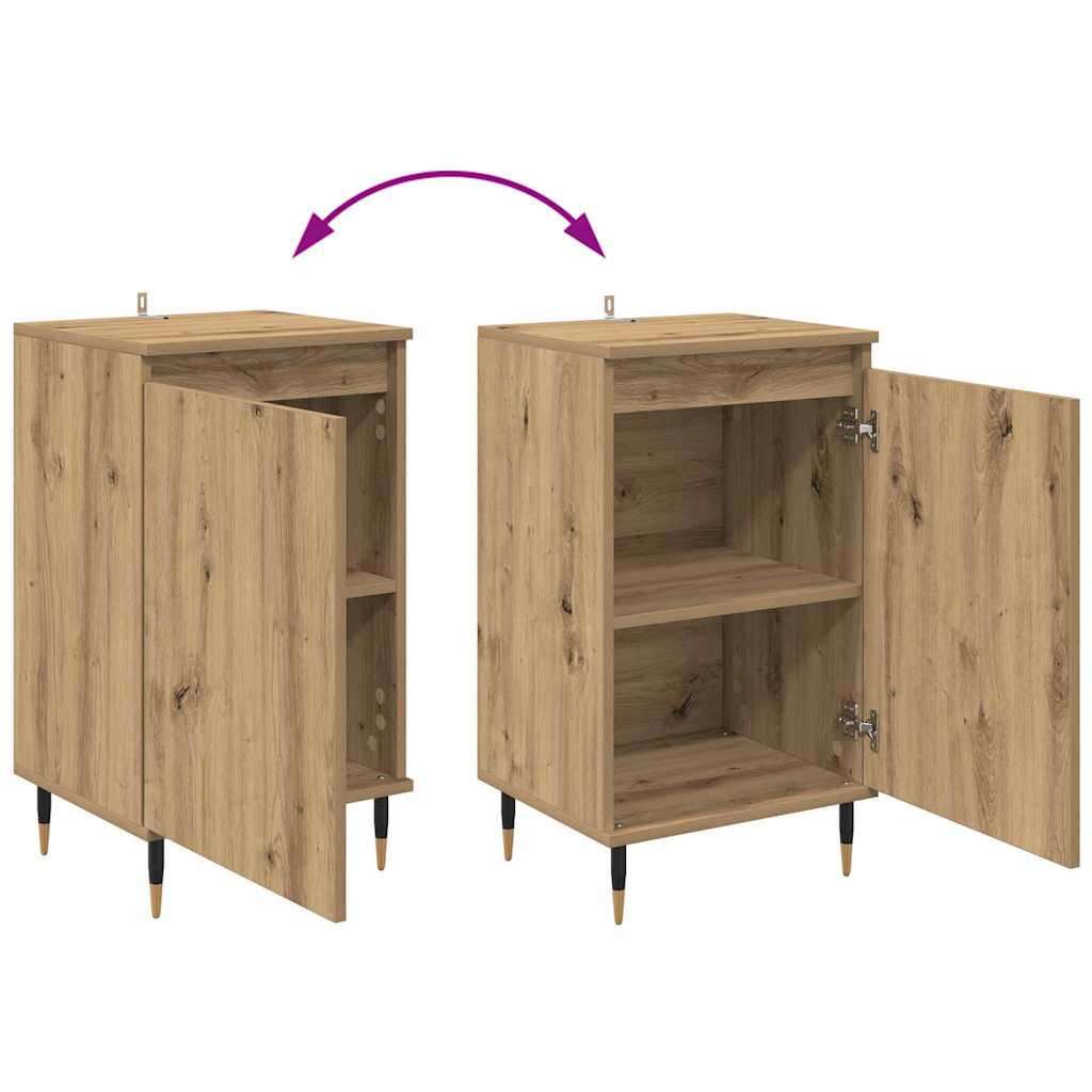 Servírovací Skříň 2 Pcs Artisanový Dub 40 X 35 X 70 Cm