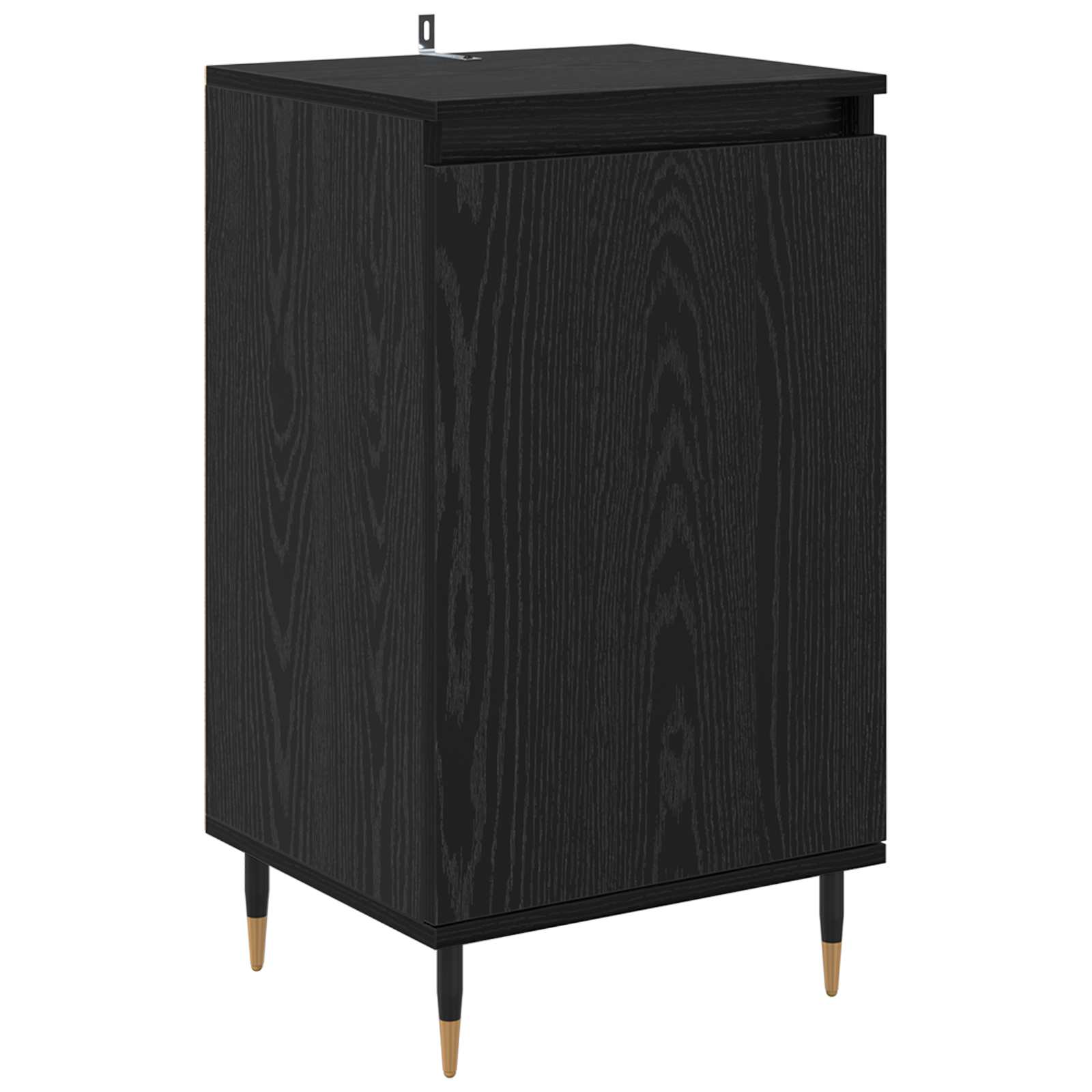 Servírovací Skříň 2 Pcs Černý Dub 40 X 35 X 70 Cm