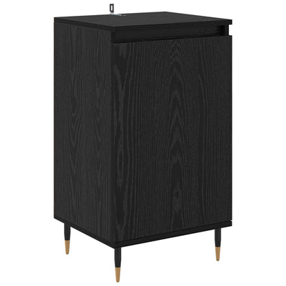 Servírovací Skříň 2 Pcs Černý Dub 40 X 35 X 70 Cm