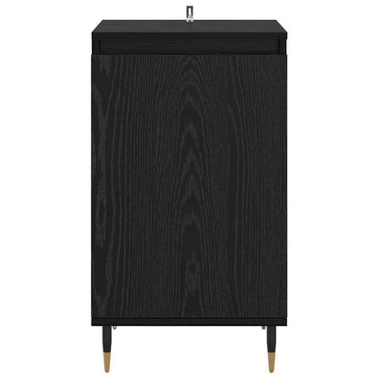Servírovací Skříň 2 Pcs Černý Dub 40 X 35 X 70 Cm