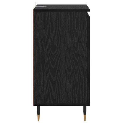 Servírovací Skříň 2 Pcs Černý Dub 40 X 35 X 70 Cm