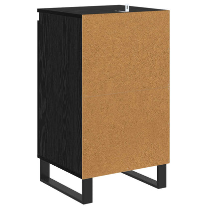 Servírovací Skříň Černý Dub 40 X 35 X 70 Cm Kompozitní Dřevo