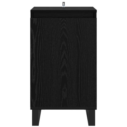 Servírovací Skříň Černý Dub 40 X 35 X 70 Cm Kompozitní Dřevo