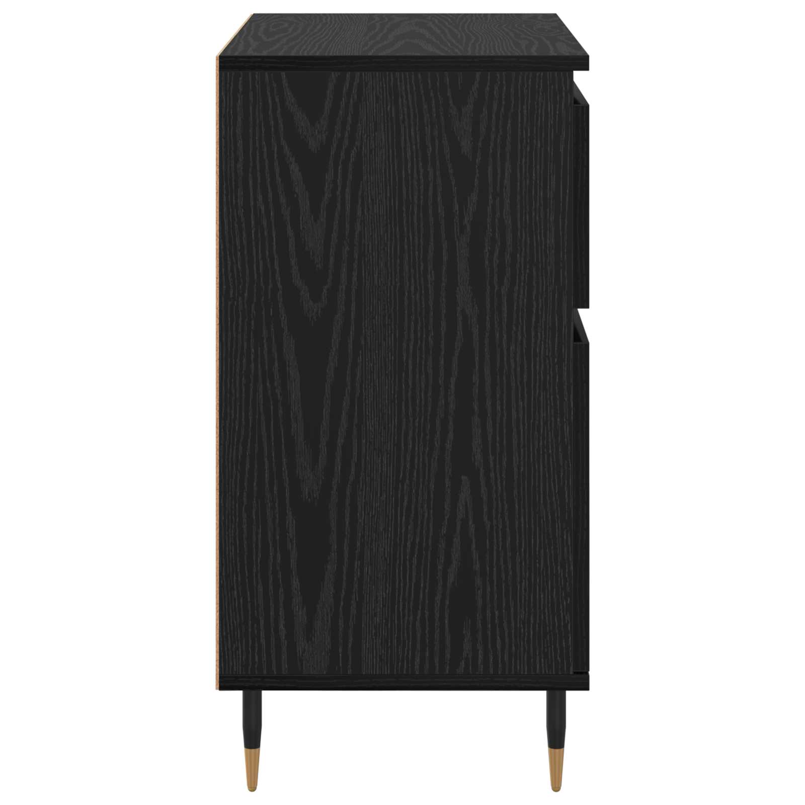 Servírovací Skříň Se Zásuvkou Černý Dub 60 X 35 X 70 Cm