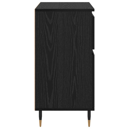 Servírovací Skříň Se Zásuvkou Černý Dub 60 X 35 X 70 Cm
