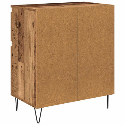 Servírovací Skříň Se Zásuvkou Staré Dřevo 60 X 35 X 70 Cm