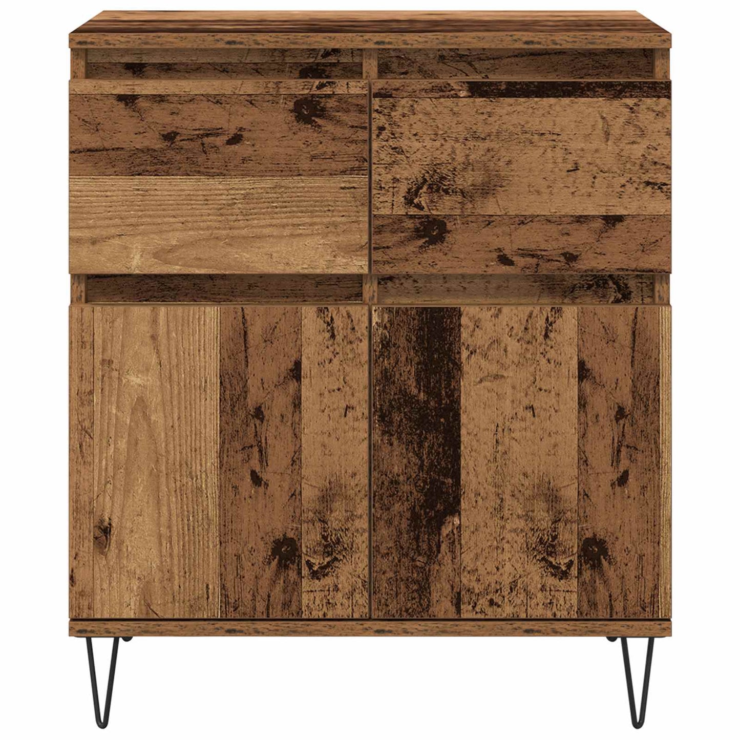 Servírovací Skříň Se Zásuvkou Staré Dřevo 60 X 35 X 70 Cm