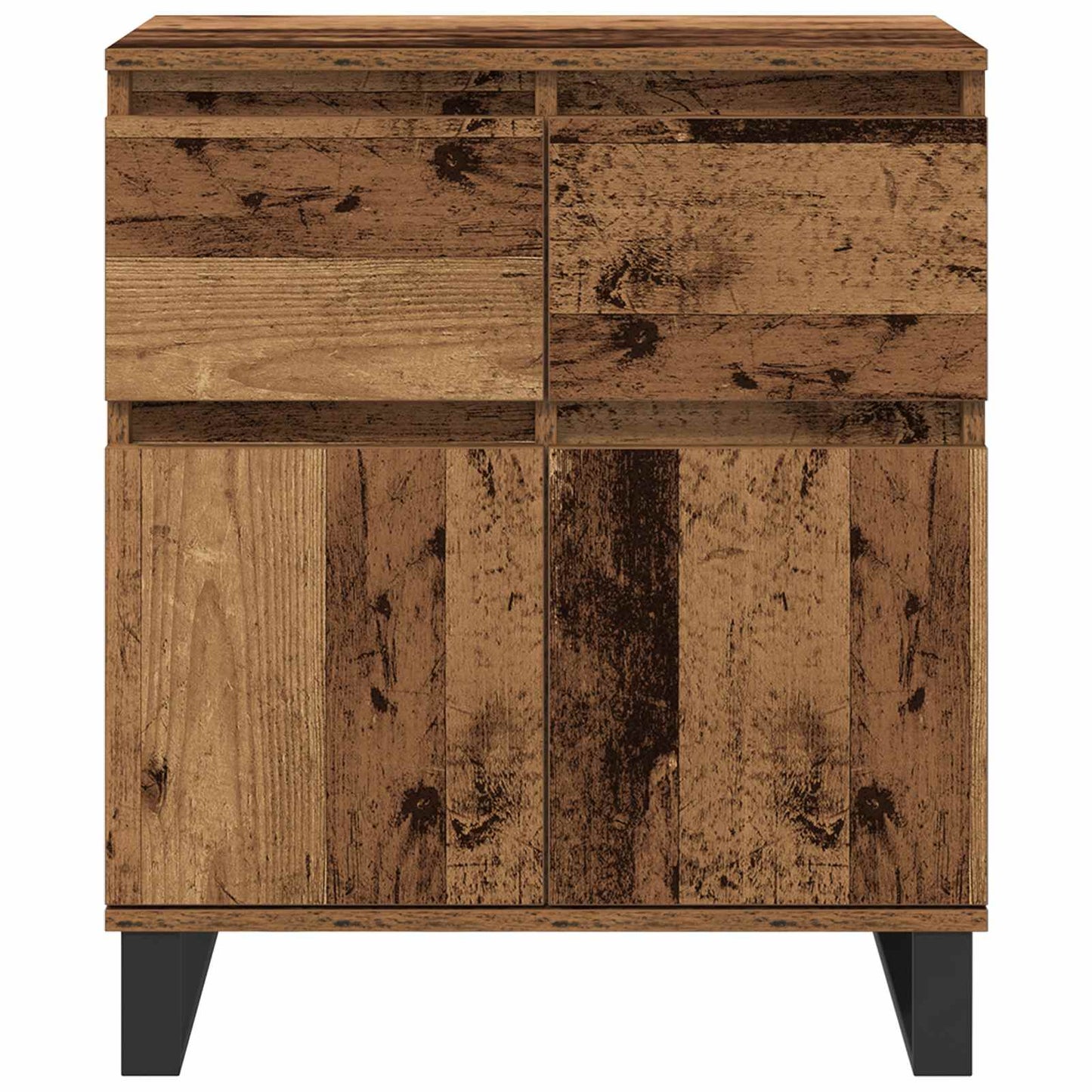 Servírovací Skříň Se Zásuvkou Staré Dřevo 60 X 35 X 70 Cm