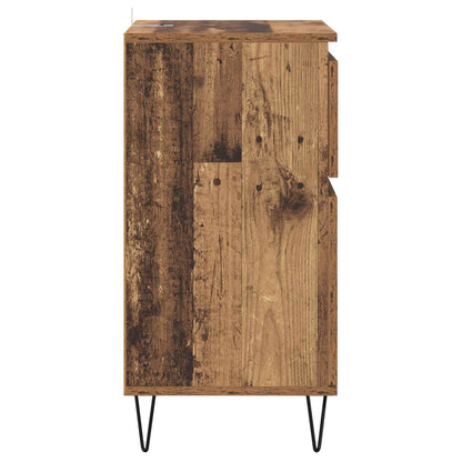 Servírovací Skříň Staré Dřevo 35 X 40 X 70 Cm Kompozitní Dřevo