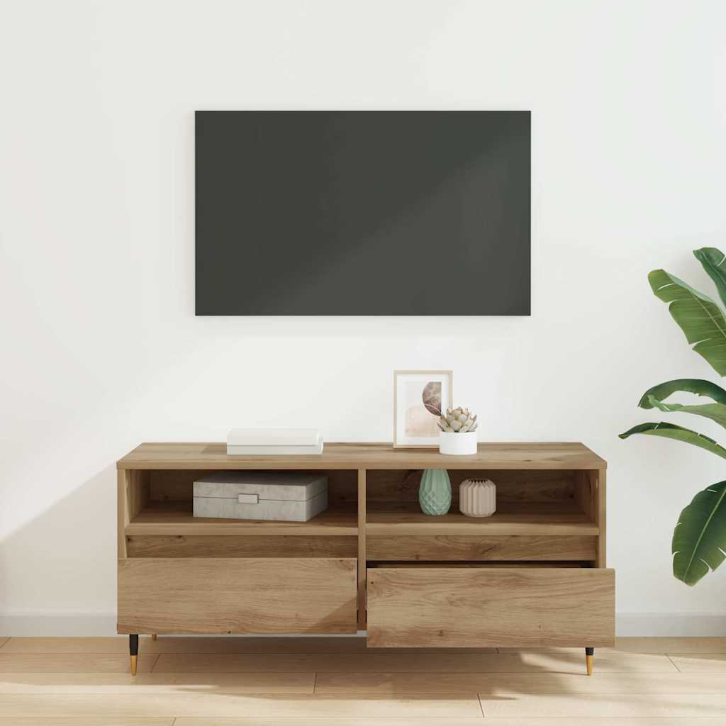 Televizní Skříň 100 X 34,5 X 44,5 Cm Artisanový Dub