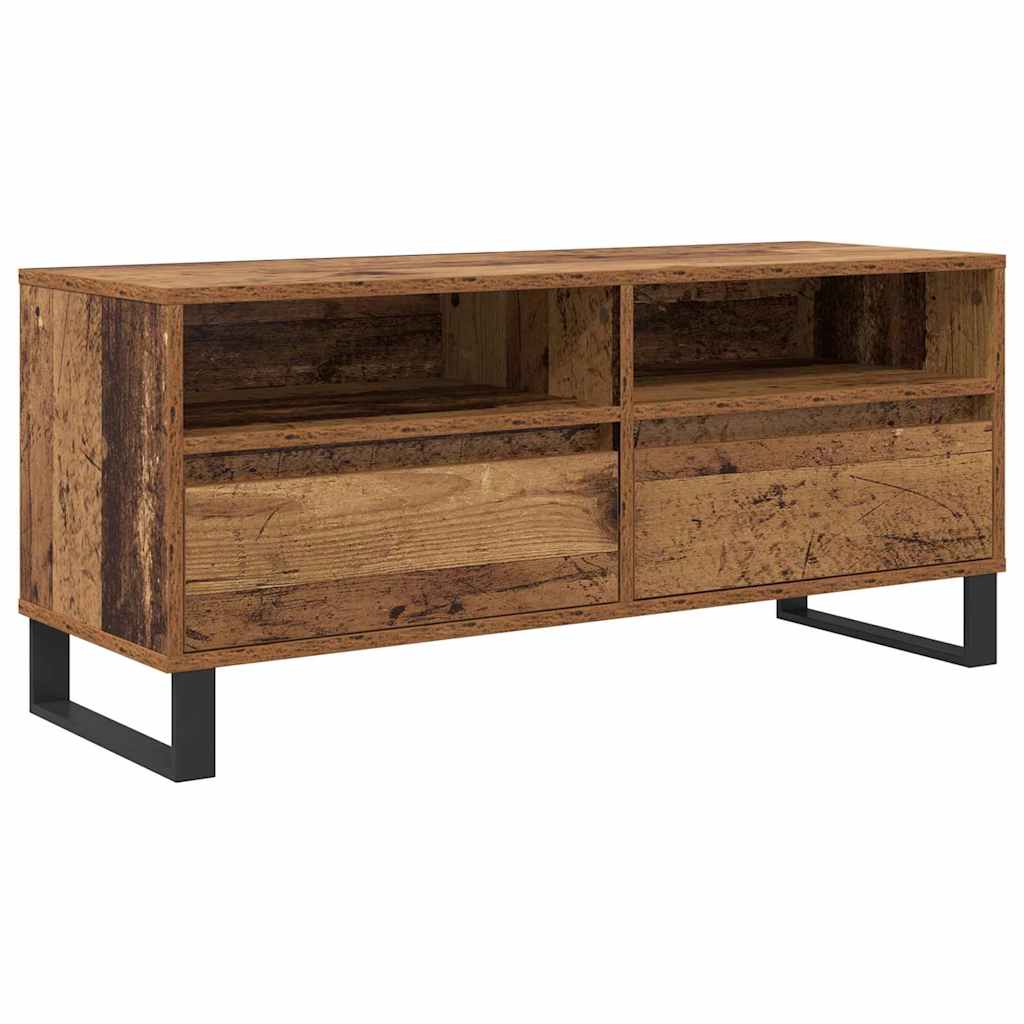 Televizní Skříň Se Zásuvkou Staré Dřevo 100 X 34,5 X 44,5 Cm