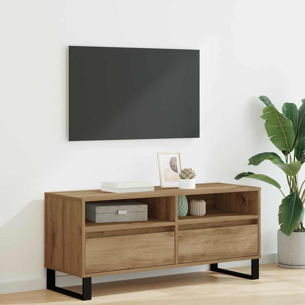 Televizní Skříň 100 X 34,5 X 44,5 Cm Artisanový Dub