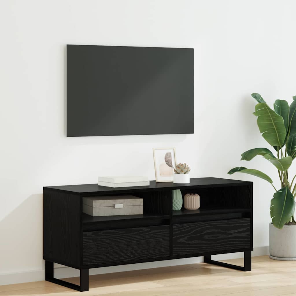 Televizní Skříň Se Zásuvkou Černý Dub 100 X 34,5 X 44,5 Cm