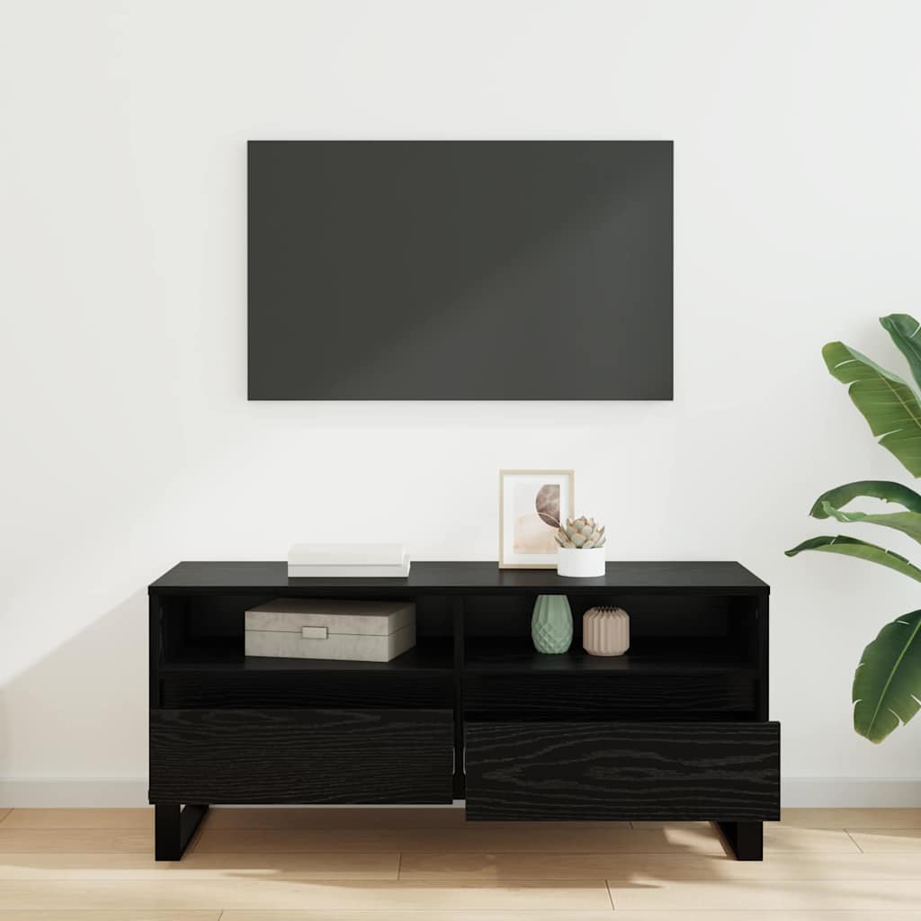Televizní Skříň Se Zásuvkou Černý Dub 100 X 34,5 X 44,5 Cm