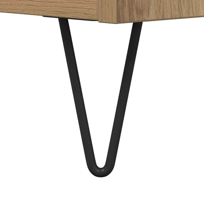 Skříň Na Gramofonové Desky Artisanový Dub 121 X 38 X 48 Cm