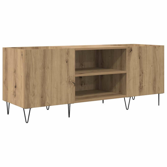 Skříň Na Gramofonové Desky Artisanový Dub 121 X 38 X 48 Cm