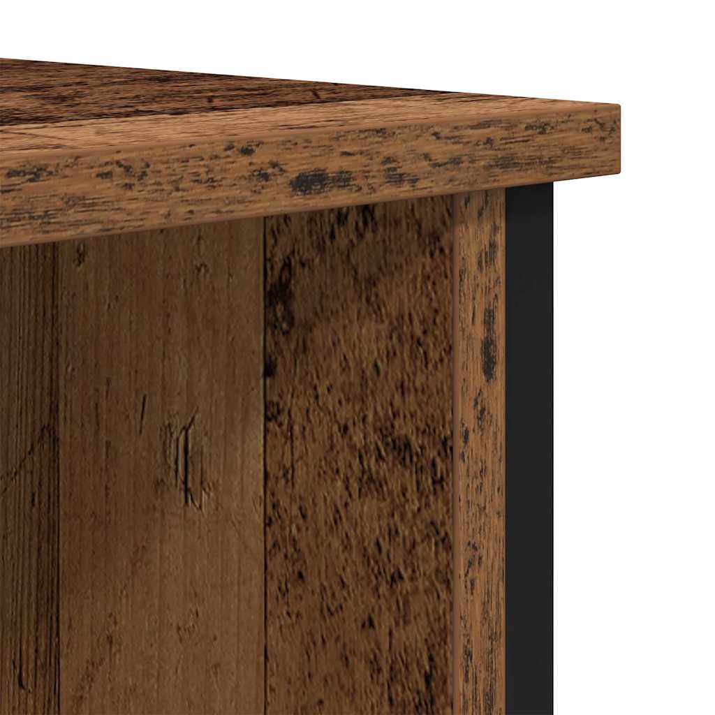 Televizní Skříň 100 X 40 X 50 Cm Staré Dřevo Kompozitní Dřevo
