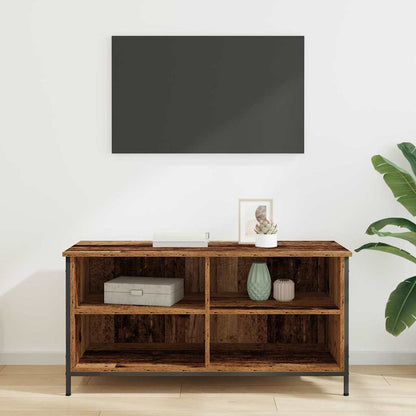 Televizní Skříň 100 X 40 X 50 Cm Staré Dřevo Kompozitní Dřevo