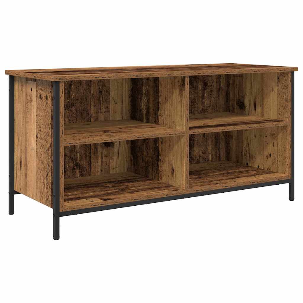 Televizní Skříň 100 X 40 X 50 Cm Staré Dřevo Kompozitní Dřevo