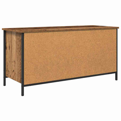 Televizní Skříň 100 X 40 X 50 Cm Staré Dřevo Kompozitní Dřevo