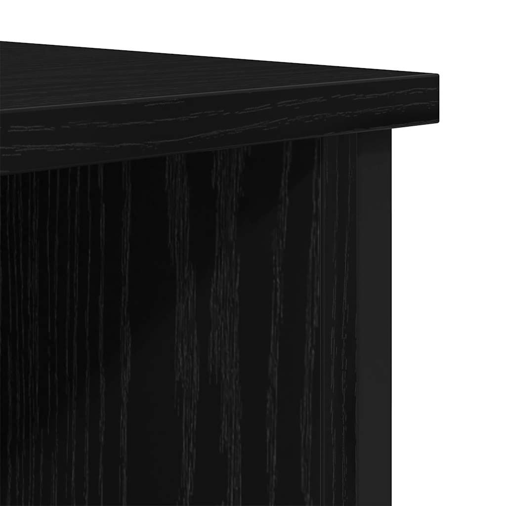 Televizní Skříň 100 X 40 X 50 Cm Černý Dub Kompozitní Dřevo