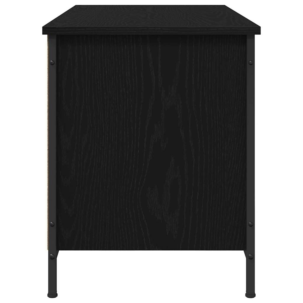 Televizní Skříň 100 X 40 X 50 Cm Černý Dub Kompozitní Dřevo