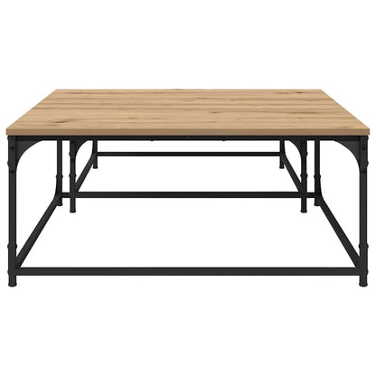 Konferenční Stolek 2 Pcs Artisanový Dub 80 X 80 X 35 Cm