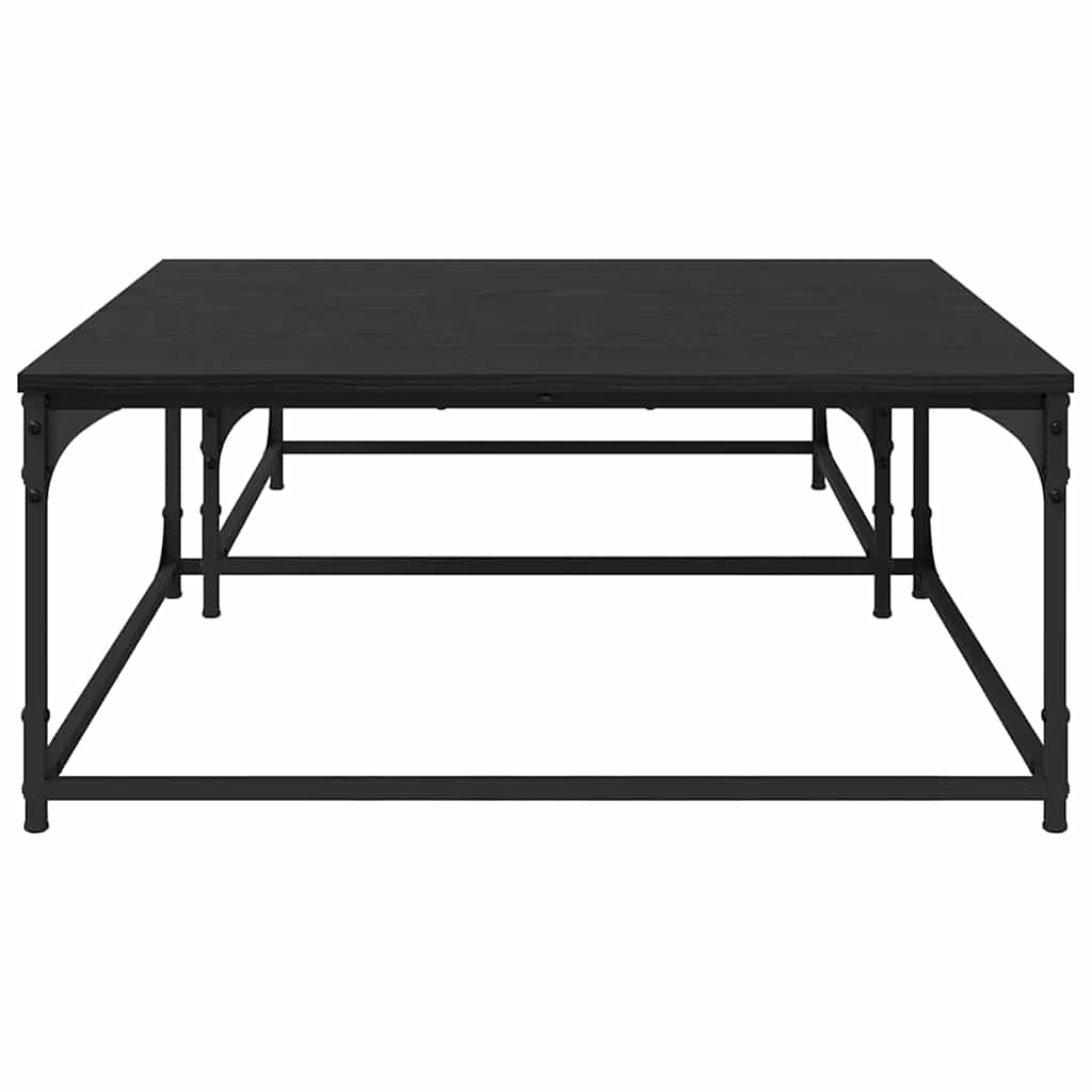 Konferenční Stolek 2 Pcs Černý Dub 80 X 80 X 35 Cm