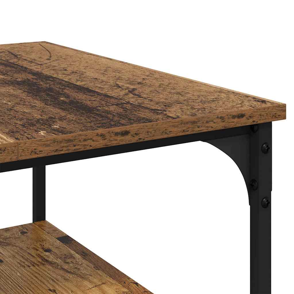 Konferenční Stolek Staré Dřevo 55 X 55 X 40 Cm Kompozitní Dřevo