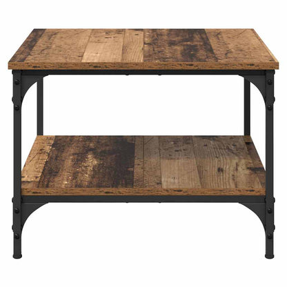 Konferenční Stolek Staré Dřevo 55 X 55 X 40 Cm Kompozitní Dřevo