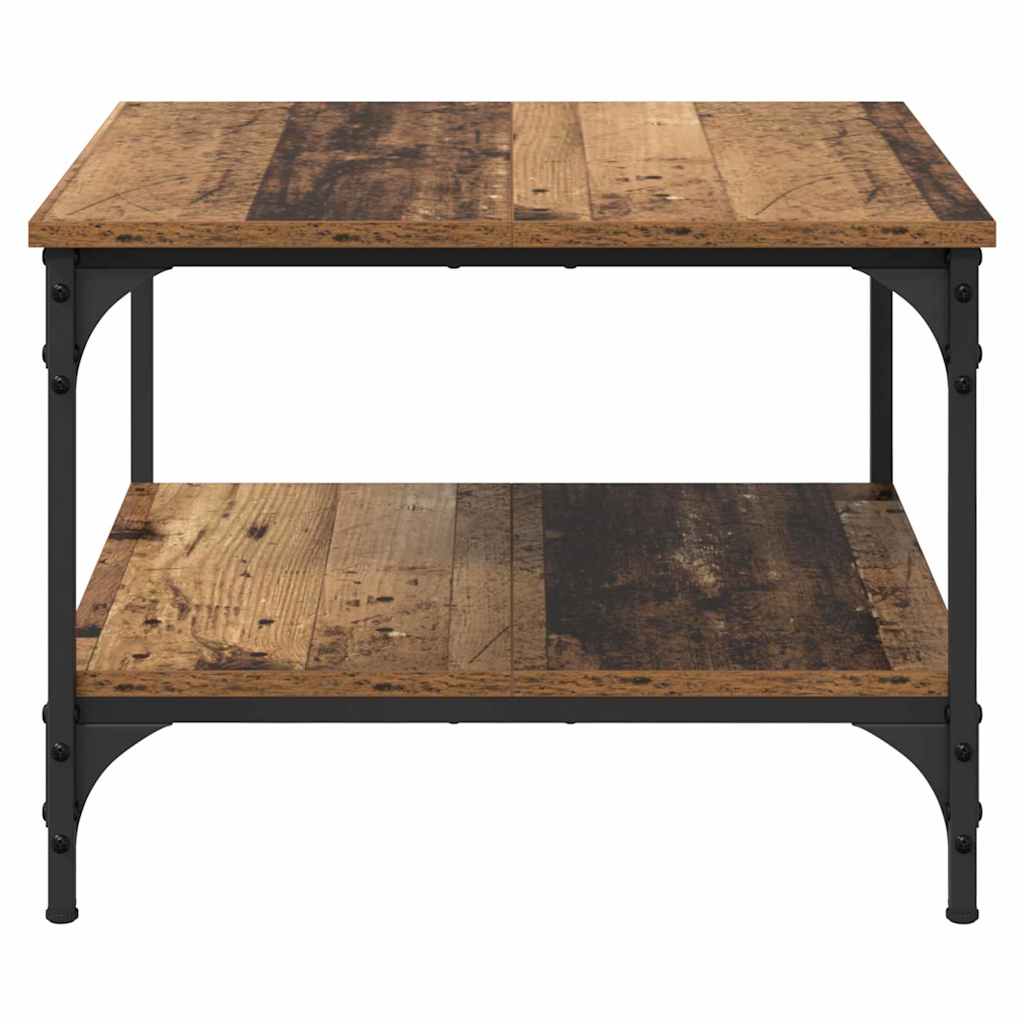 Konferenční Stolek Staré Dřevo 55 X 55 X 40 Cm Kompozitní Dřevo