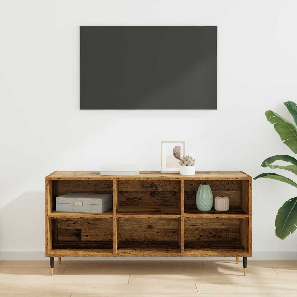 Televizní Skříň 103,5 X 30 X 50 Cm Staré Dřevo Kompozitní Dřevo
