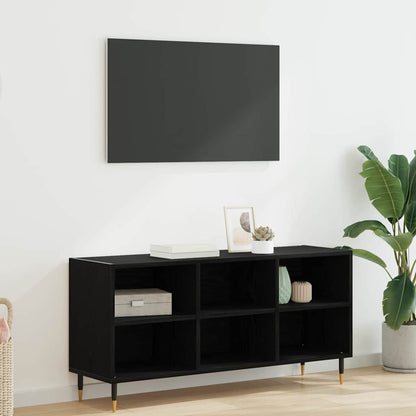 Televizní Skříň 103,5 X 30 X 50 Cm Černý Dub Kompozitní Dřevo