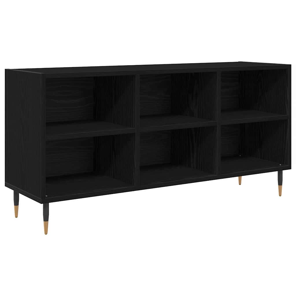 Televizní Skříň 103,5 X 30 X 50 Cm Černý Dub Kompozitní Dřevo