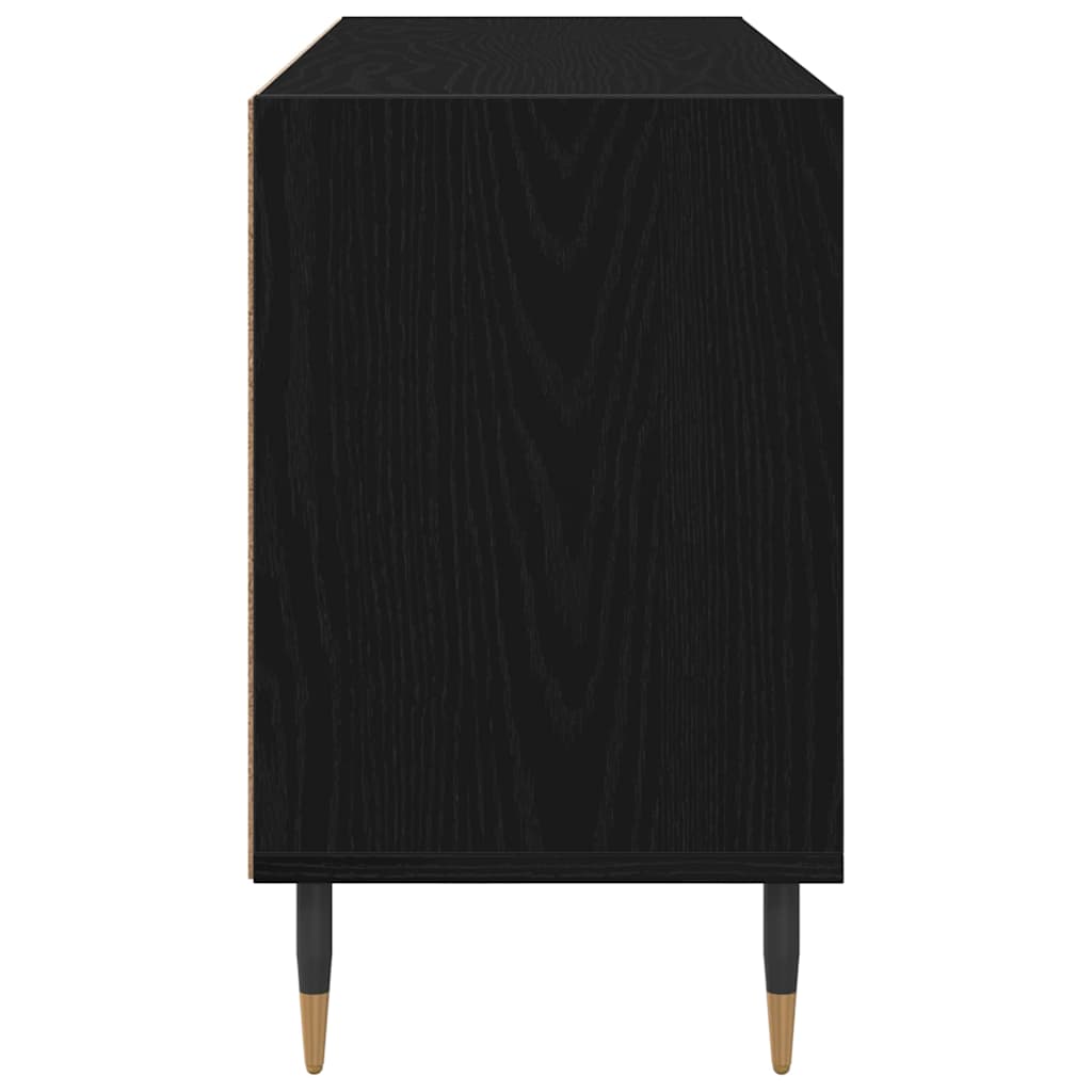 Televizní Skříň 103,5 X 30 X 50 Cm Černý Dub Kompozitní Dřevo