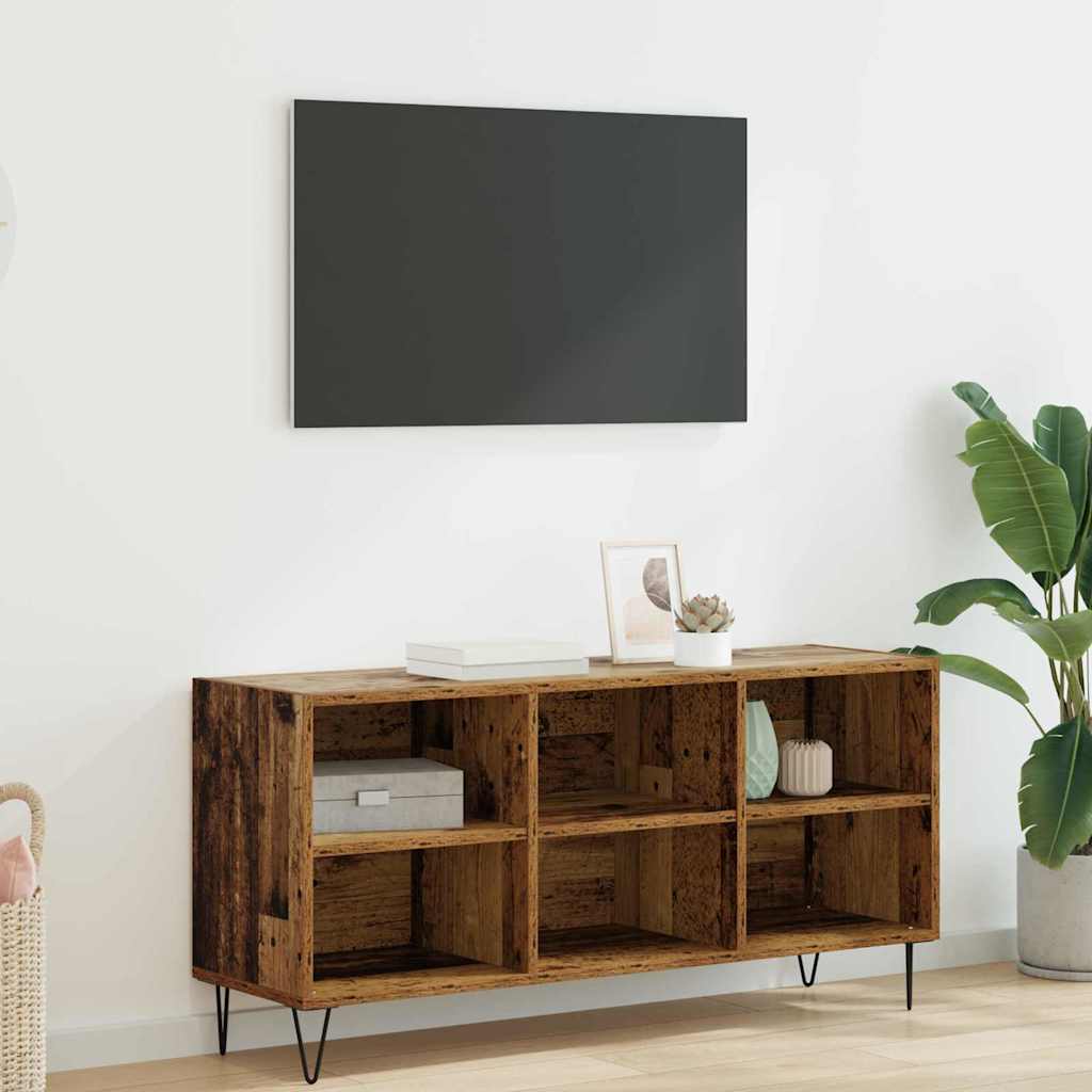 Televizní Skříň 103,5 X 30 X 50 Cm Staré Dřevo Kompozitní Dřevo