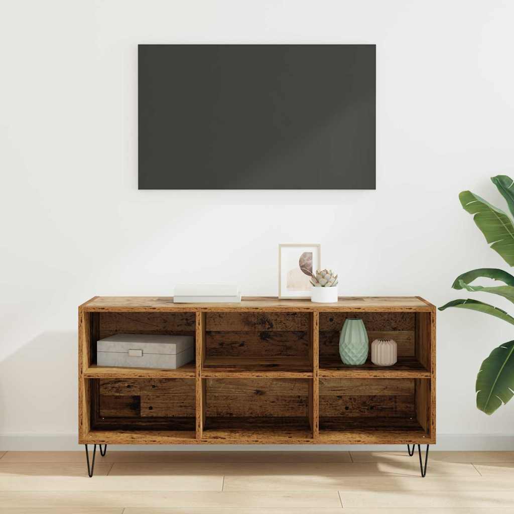Televizní Skříň 103,5 X 30 X 50 Cm Staré Dřevo Kompozitní Dřevo