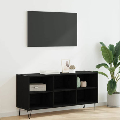 Televizní Skříň 103,5 X 30 X 50 Cm Černý Dub Kompozitní Dřevo