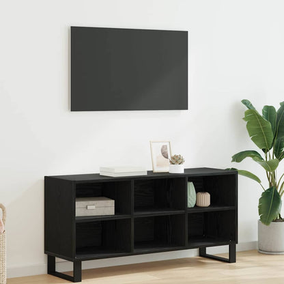Televizní Skříň 103,5 X 30 X 50 Cm Černý Dub Kompozitní Dřevo