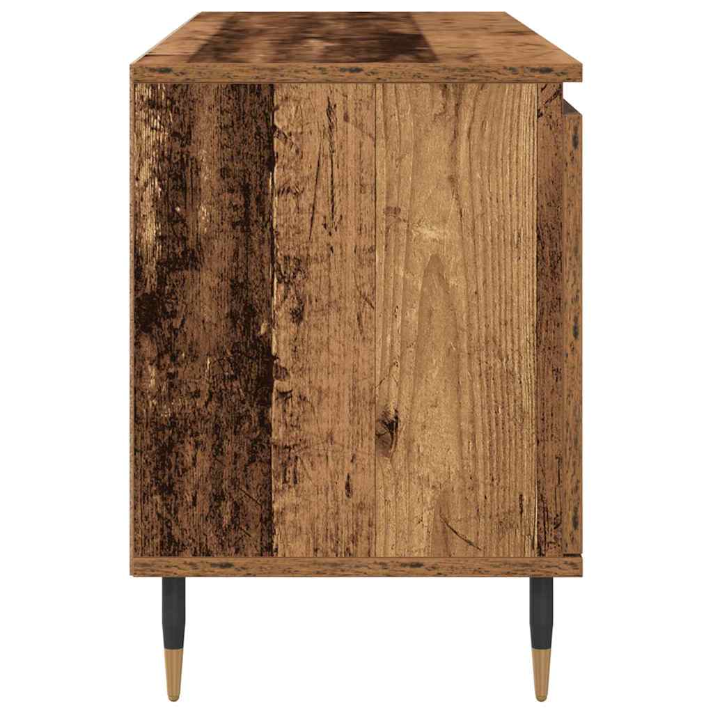 Televizní Skříň 104 X 35 X 50 Cm Staré Dřevo Kompozitní Dřevo