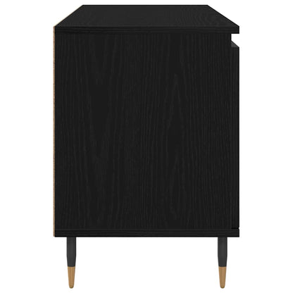 Televizní Skříň 104 X 35 X 50 Cm Černý Dub Kompozitní Dřevo